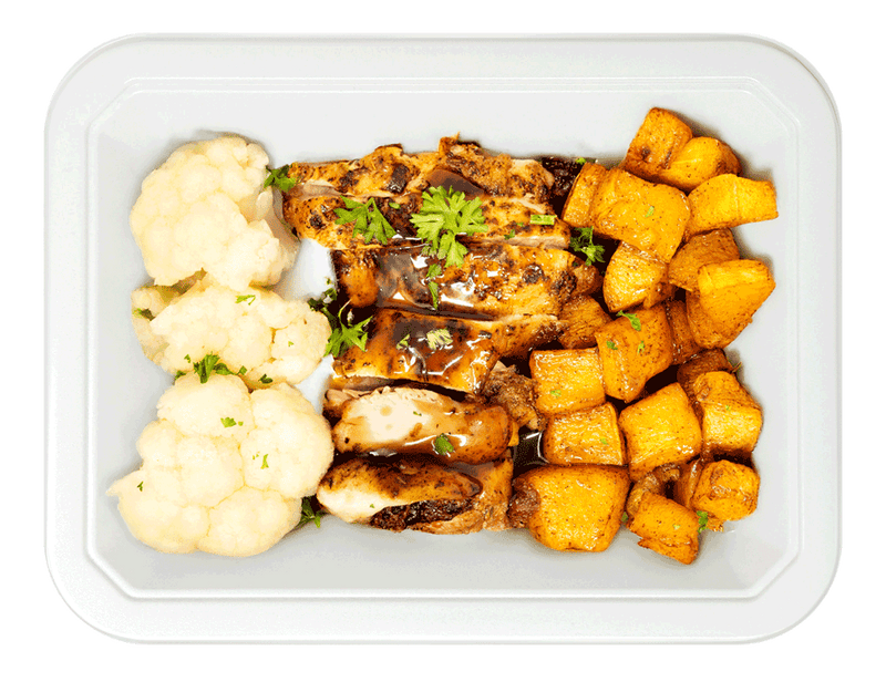 Bourbon Chicken Thighs & Butternut Squash