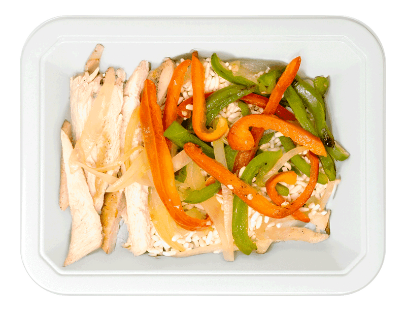 Chicken, Rice & Fajita Vegetables