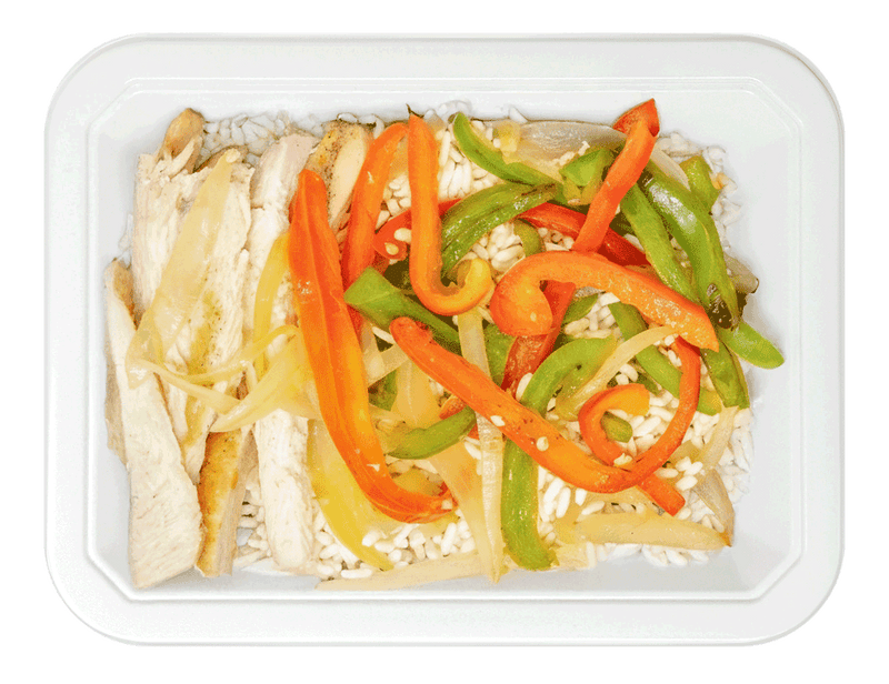 Chicken, Rice & Fajita Vegetables