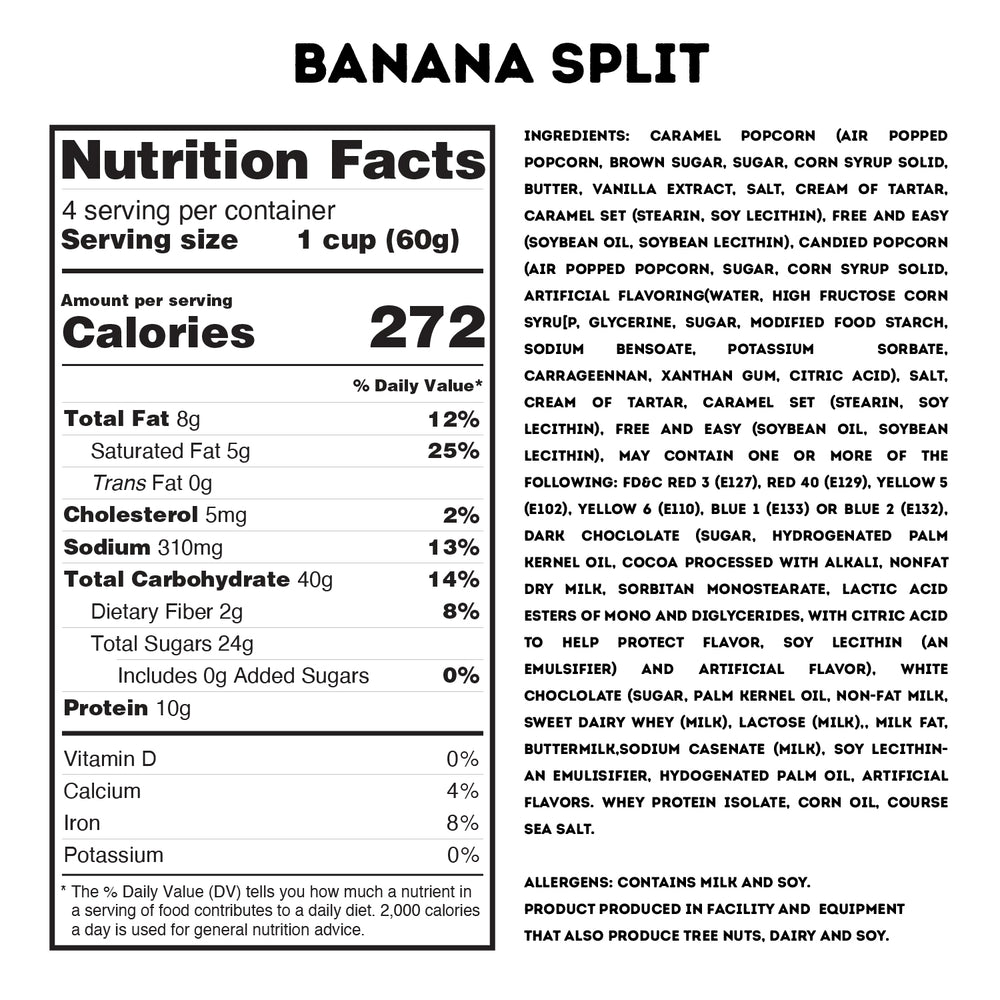 Banana Split Protein Popcorn