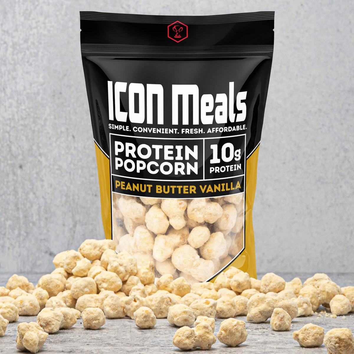 Personal Size  Peanut Butter Vanilla Protein Popcorn – ICON Meals