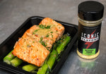 ICON Meals Seared Salmon With Butter Herb Sauce!
