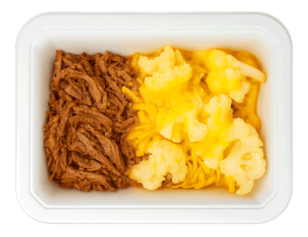 Chopped Beef Brisket & Cheesy Cauliflower