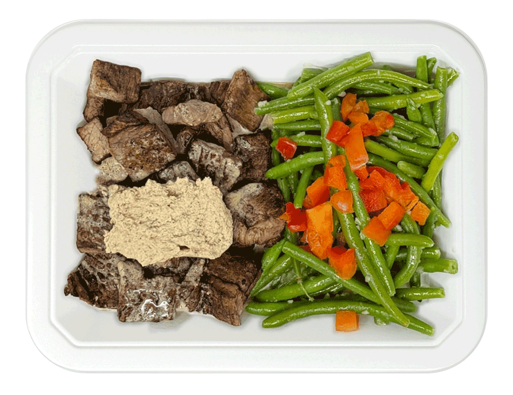 Creamy Peppercorn Steak & Green Beans