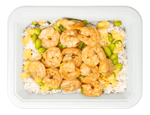 Edamame Shrimp Curry Bowl