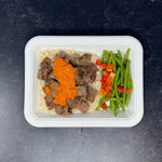 Romesco Steak, Rice & Green Beans