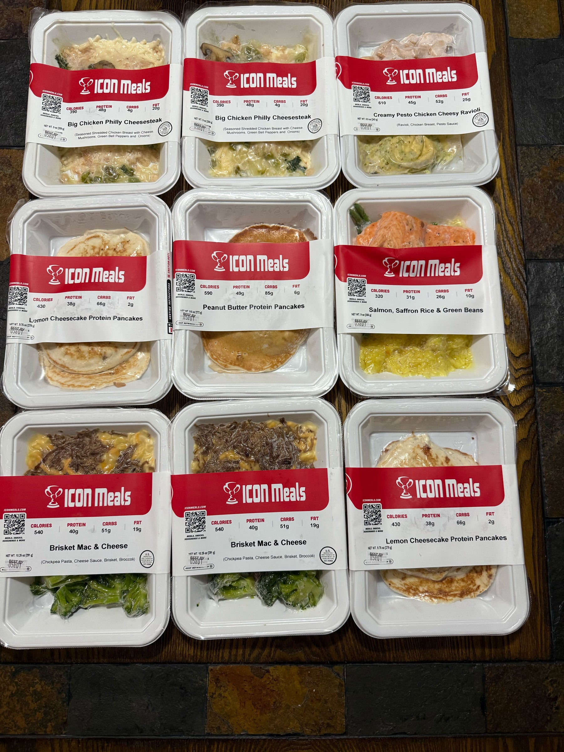 Meal layout photo
