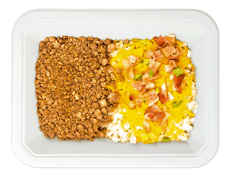 Loaded Cauliflower Rice & Beef Dinner
