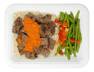 Romesco Steak, Rice & Green Beans