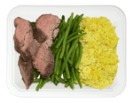 Beef Medallions, Saffron Rice & Green Beans