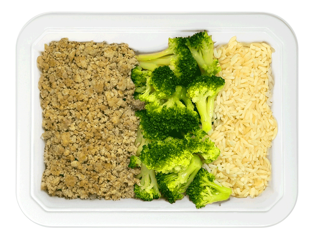 Ground Turkey, White Rice & Broccoli