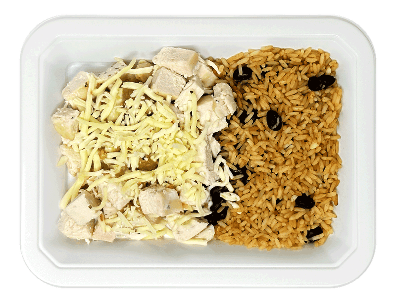Salsa Verde Chicken w/Spanish Style Rice & Beans - Box