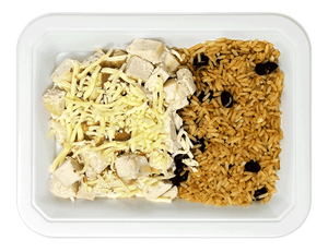 Salsa Verde Chicken with Spanish Style Rice & Beans