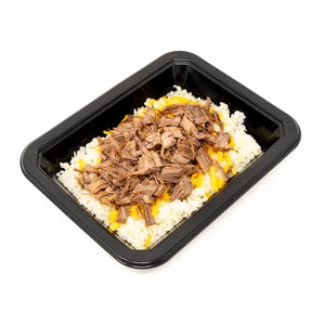 Cheesy Brisket Cauliflower Mac