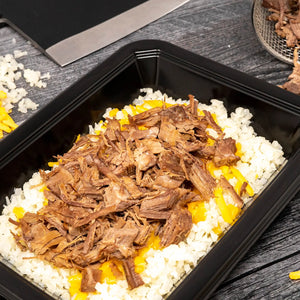 Cheesy Brisket Cauliflower Mac