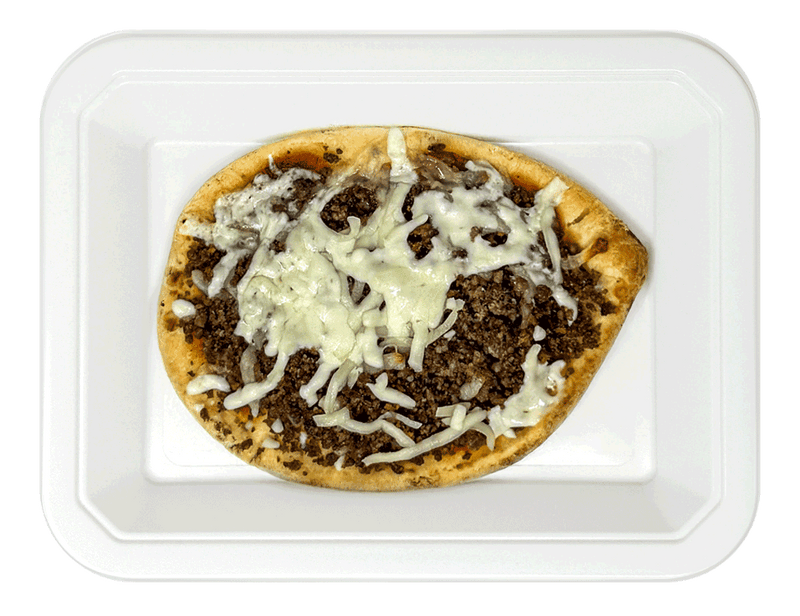 Naan Beef Pizza
