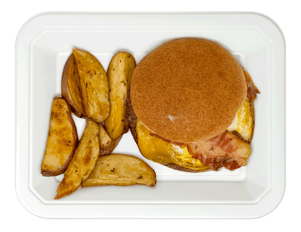 Ranch Burger with Red Potato Wedges