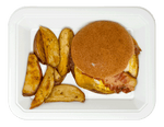 Ranch Burger with Red Potato Wedges