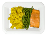 Salmon, Saffron Rice & Green Beans