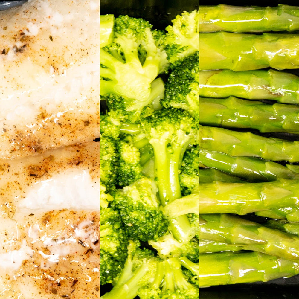 6oz Cod, Broccoli & Asparagus