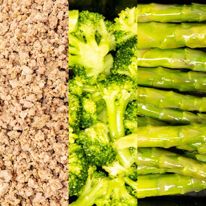 
            
                Load image into Gallery viewer, 6oz Ground Turkey, Broccoli &amp;amp; Asparagus
            
        