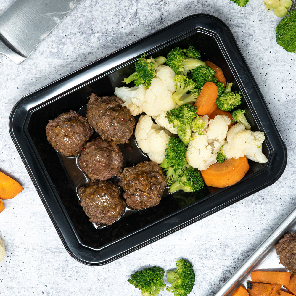 
            
                Load image into Gallery viewer, Island-Style Meatballs &amp;amp; Veggie Mix
            
        
