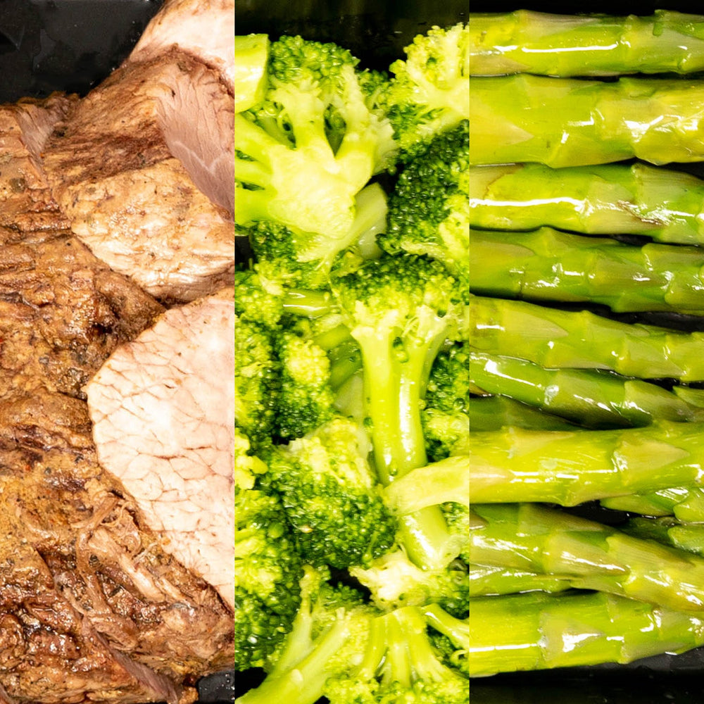 6oz Steak, Broccoli & Asparagus