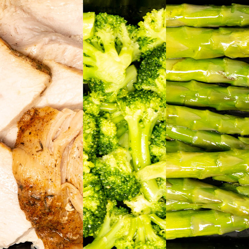 4oz Turkey Breast, Broccoli & Asparagus