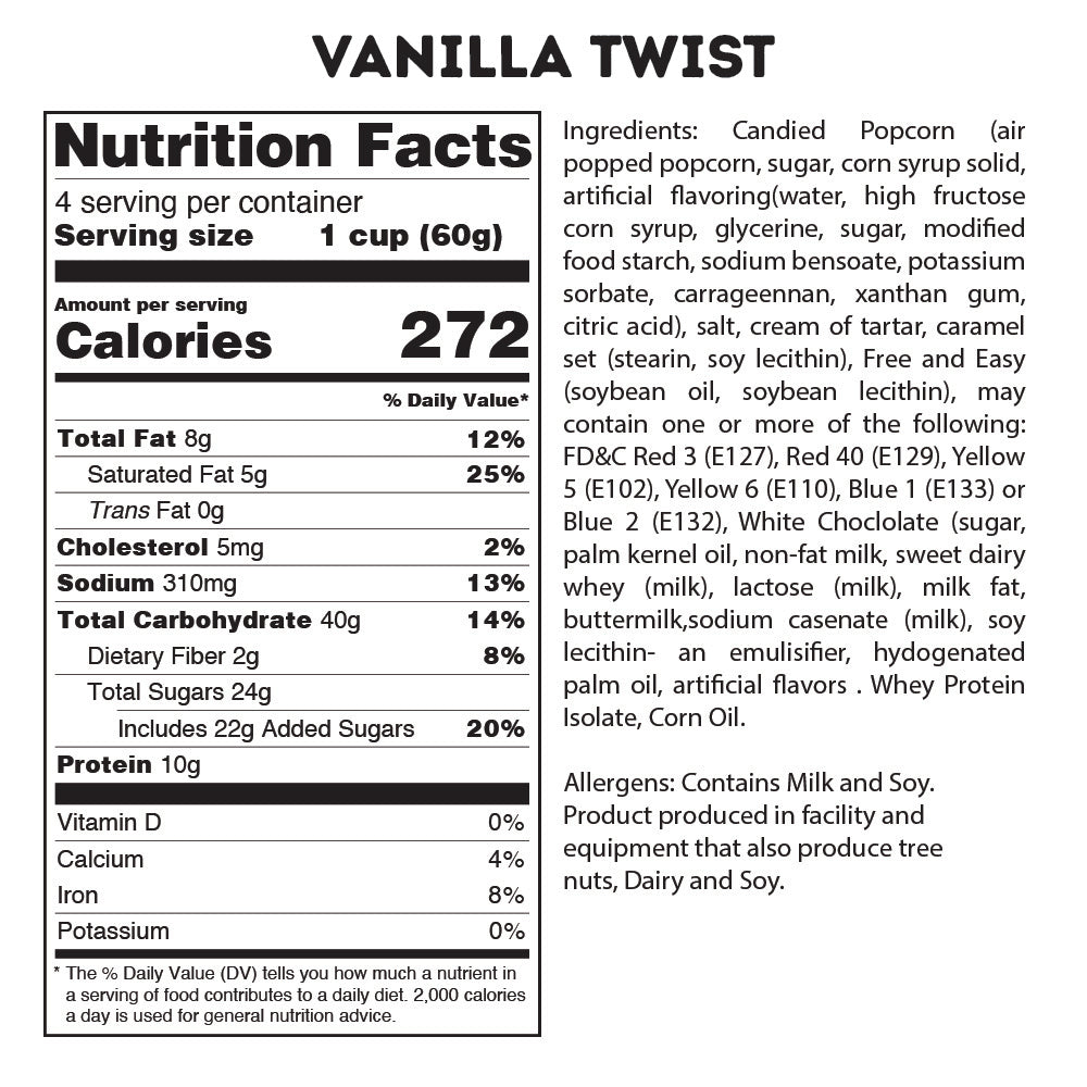 Vanilla Twist Protein Popcorn