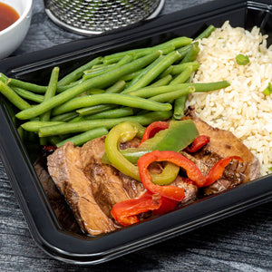 Zesty Orange Beef, Ginger Rice & Veggies
